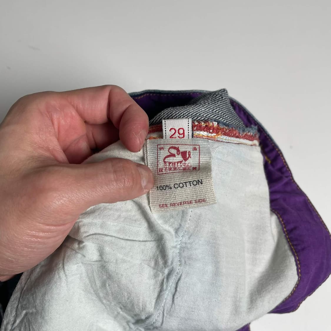 Evisu 시그니쳐 패치 부츠컷 팬츠 상품이미지9