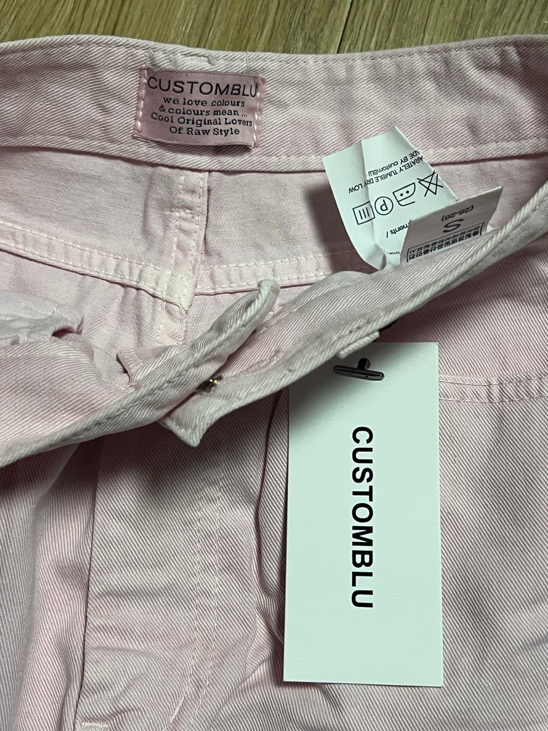 커스텀블루 베이비핑크 팬츠 s사이즈 상품이미지8