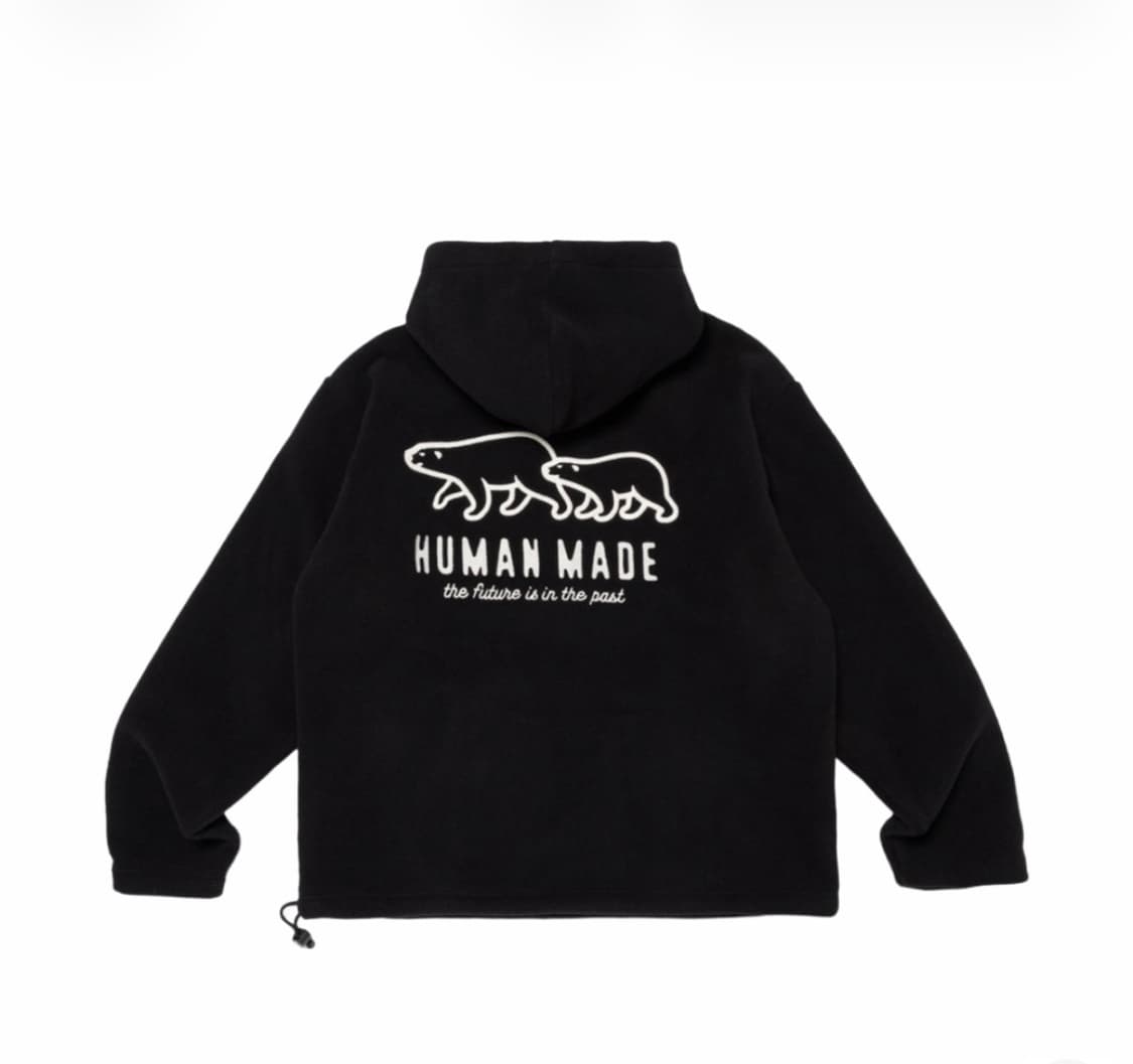 [XXL] 휴먼메이드 플리스 후드 블랙 상품이미지1