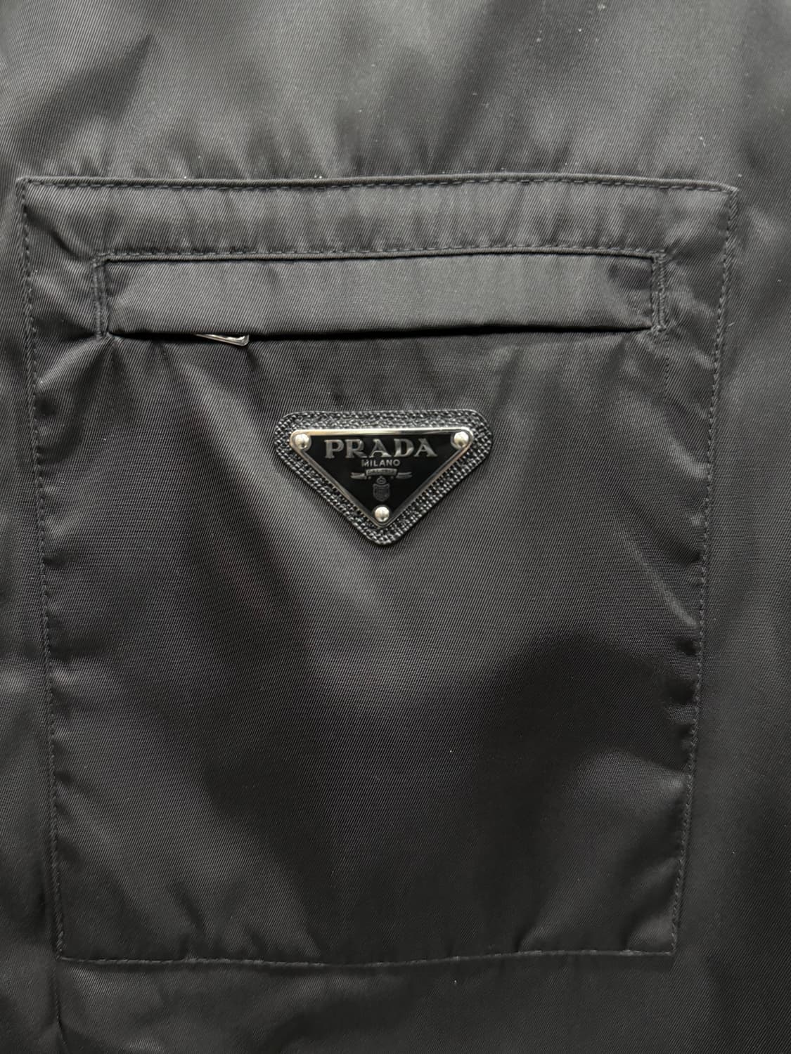 프라다 리나일론 카라 블루종 자켓 M사이즈 상품이미지2