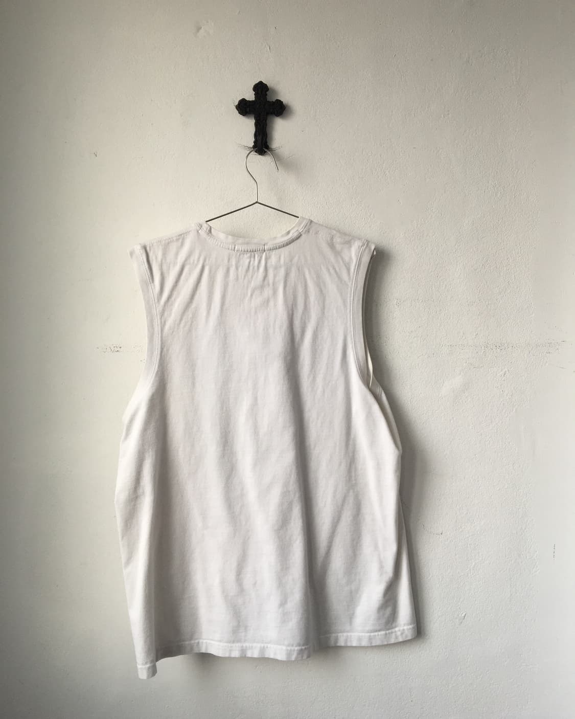 Lettering printing sleeveless 상품이미지3