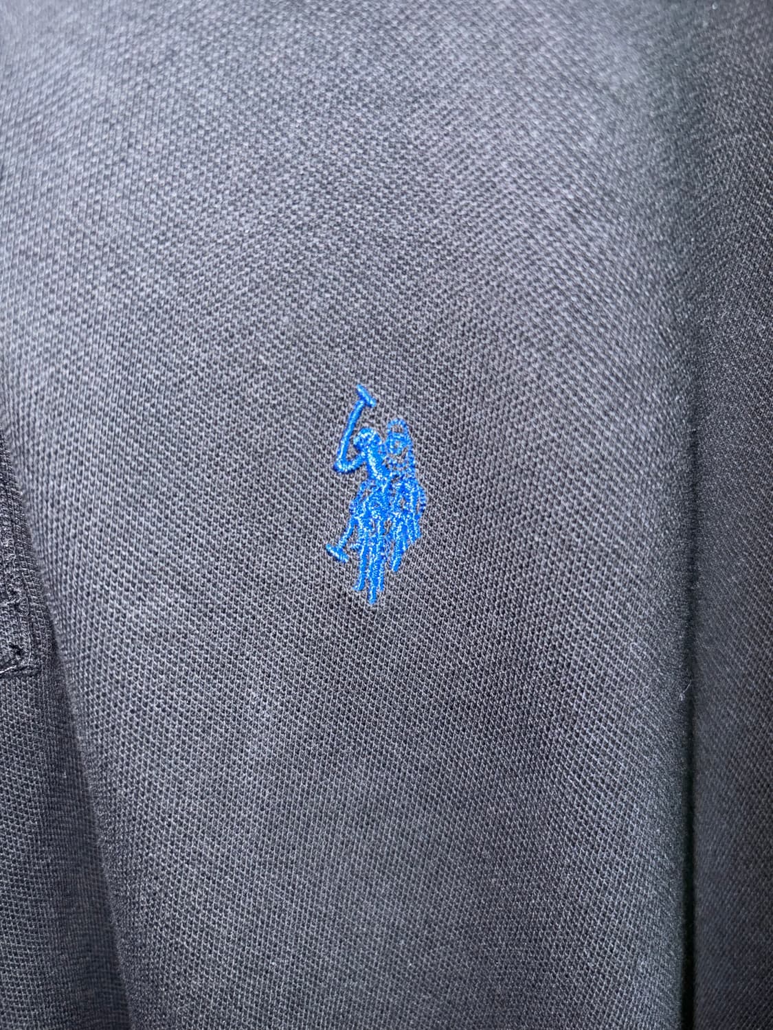 US 폴로 아슨 블랙 반팔 카라티 상품이미지3