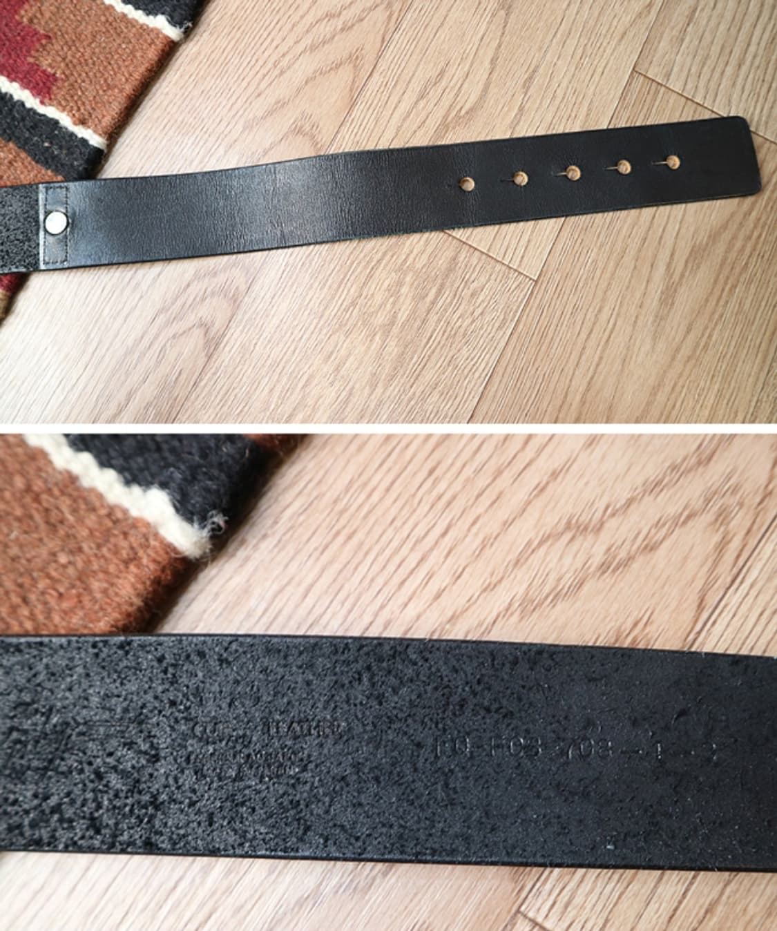 일본판 Yohji yamamoto 요지 야마모토 튼튼한 통가죽 벨트  
 상품이미지7