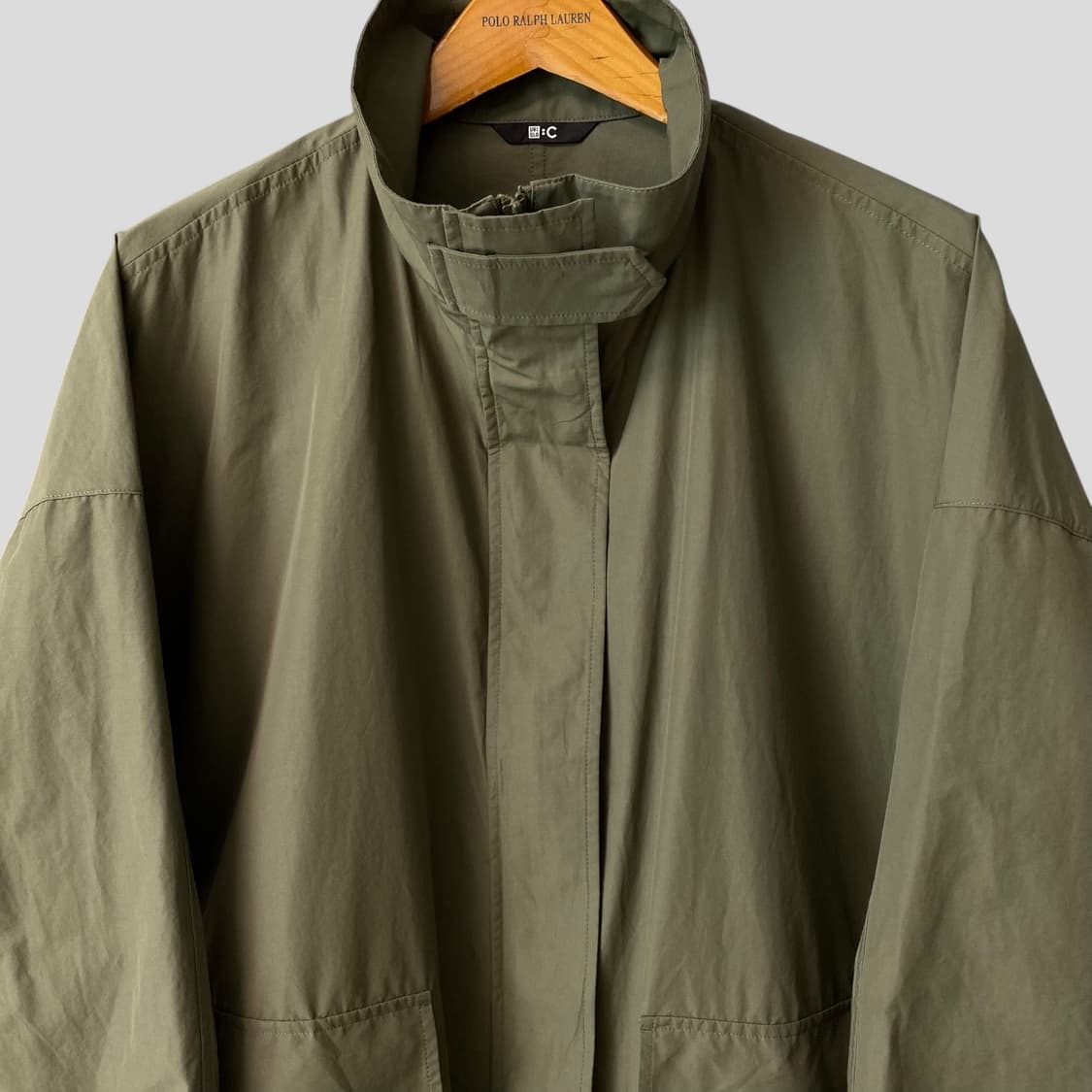 (여성L)유니클로C 스탠드카라 오버사이즈 코트 상품이미지2