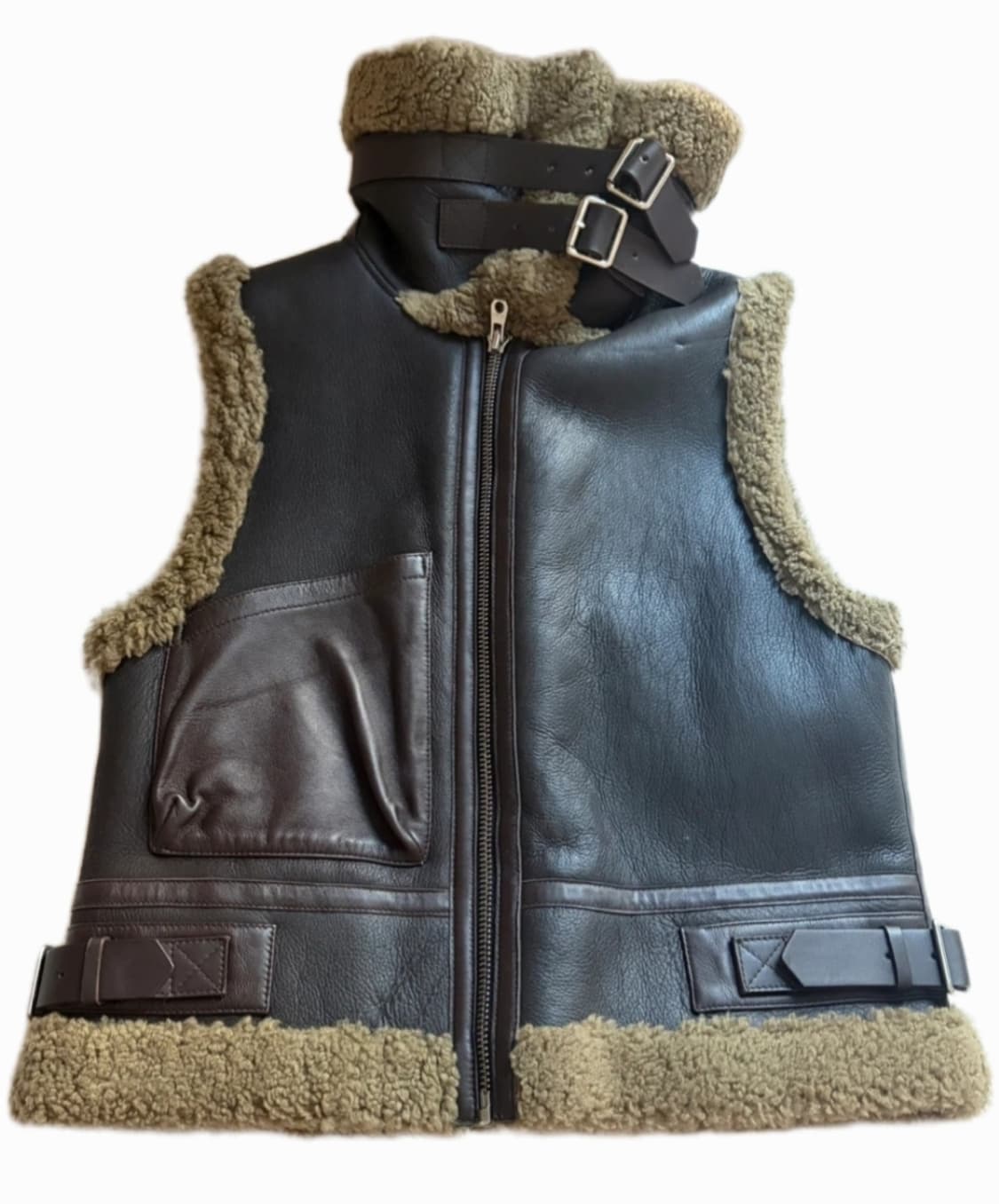 산드로 여성 무스탕조끼 55 양가죽조끼 AD03 상품이미지7