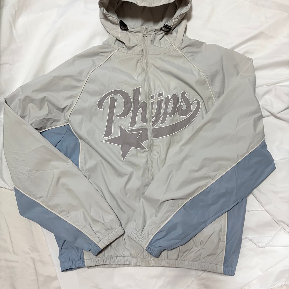 파이핑 스타테일 후드 트랙자켓 그레이지 상품이미지3