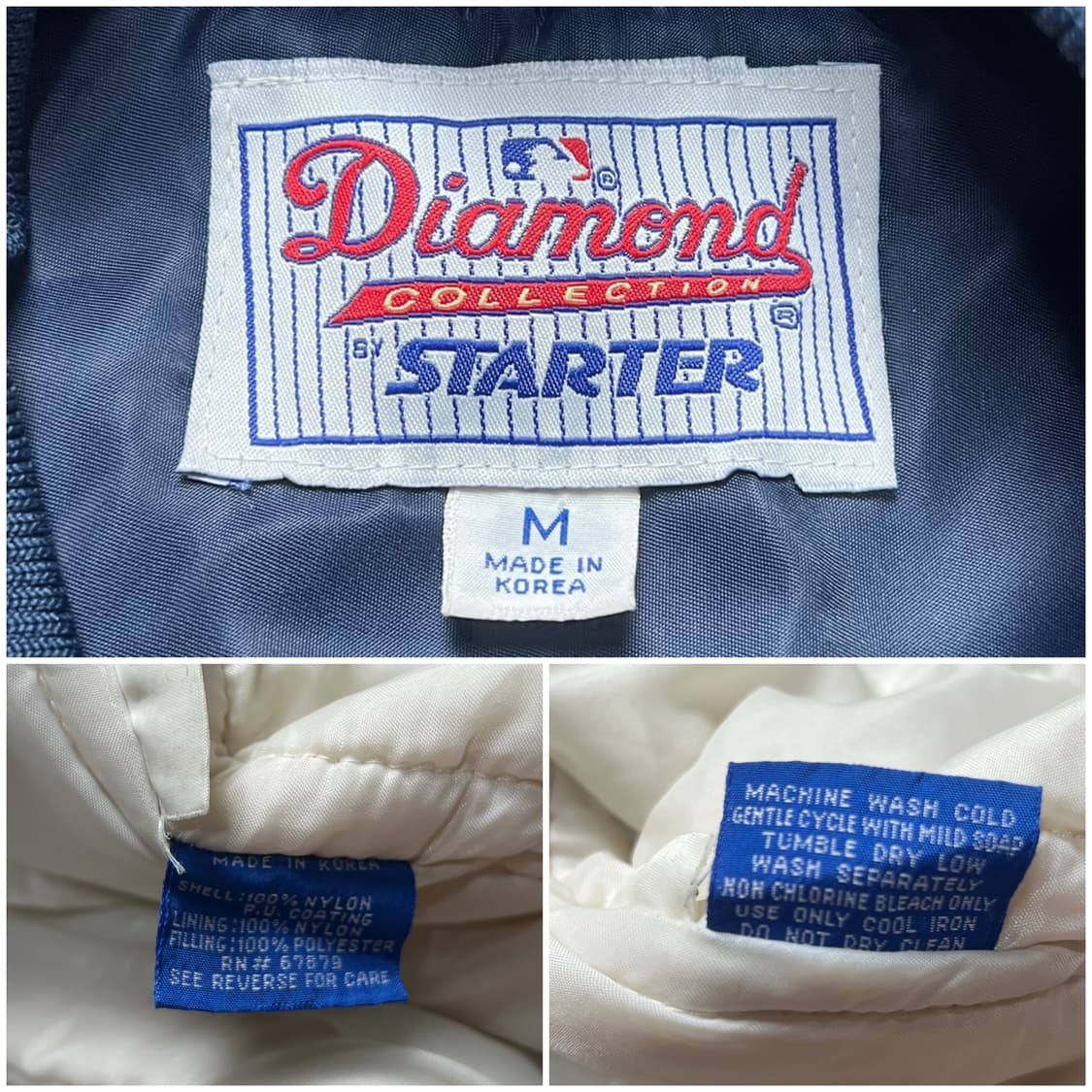 스타터 뉴욕 양키즈 스타디움 봄버 자켓 네이비 M 상품이미지3