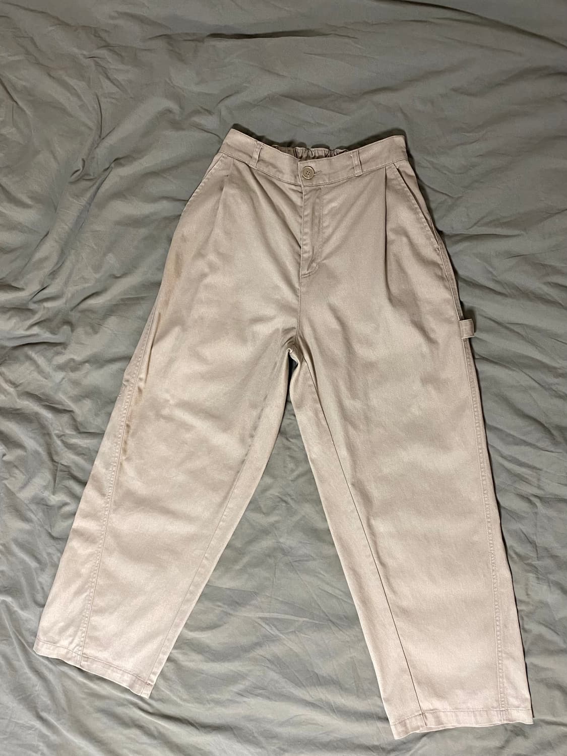 어반디타입 홈보이 벌룬 워크 팬츠_베이지S 상품이미지8