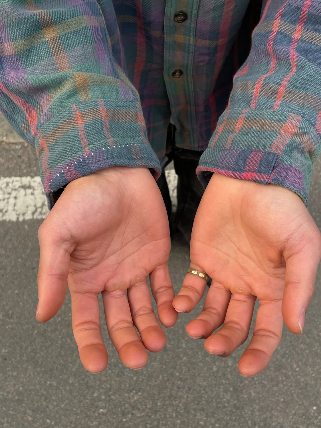 90-00s Old GAP Faded Check Shirt 상품이미지5