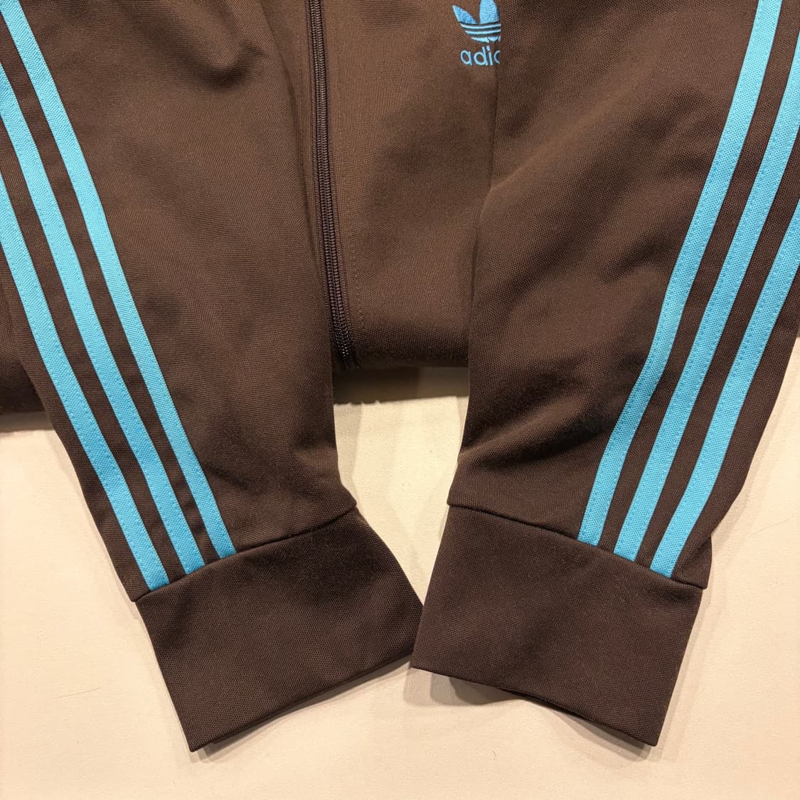 [110] 14s 아디다스 유로파 브라운 삼선 트랙탑 민트초코 B498 상품이미지7