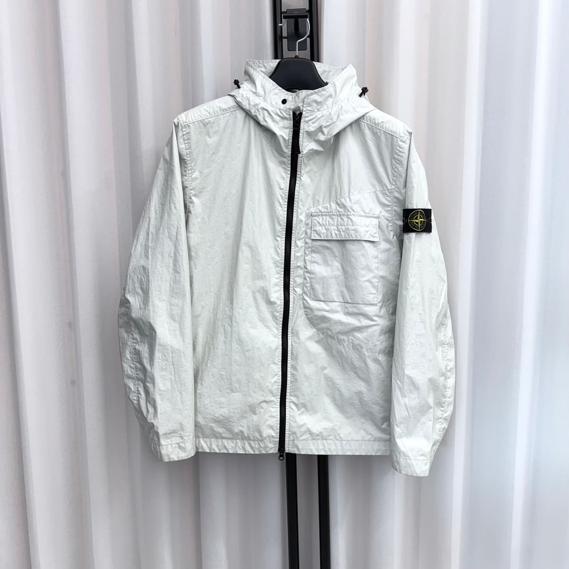 [L] 스톤아일랜드 멤브라나 3L TC 바람막이 아이스 상품이미지1