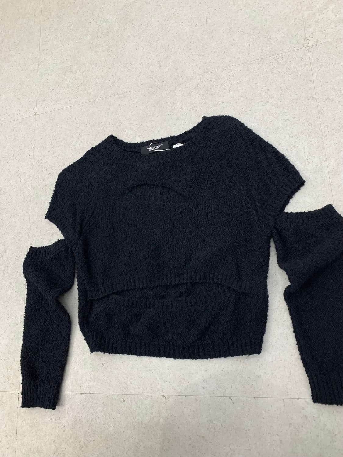 Undercover 언더커버 크롭 컷 니트 상품이미지2