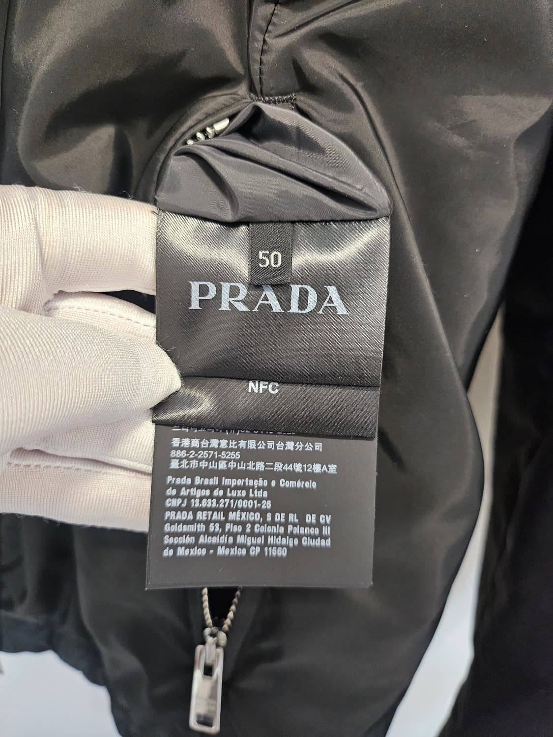 [정품]프라다 리버서블 리나일론 경량 패딩자켓 /50사이즈 상품이미지3