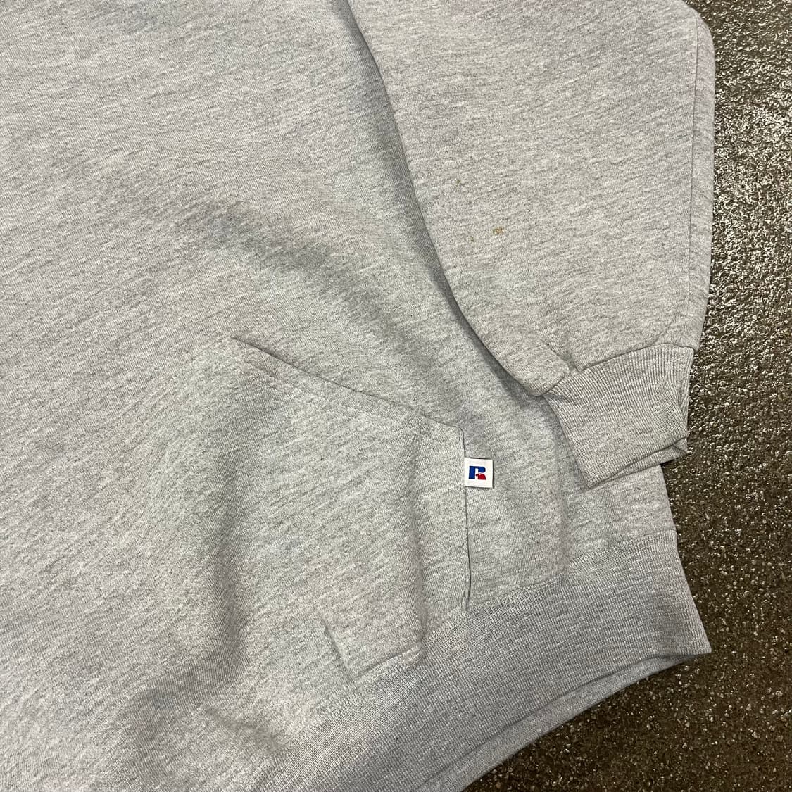 90s 러셀 블랭크 스웻 후드티 (XL) 상품이미지4