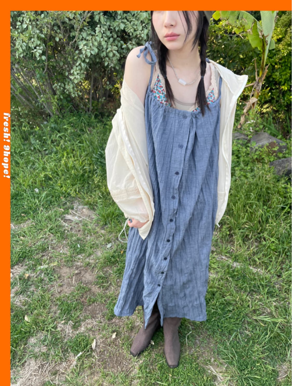 김아홉 ari wrinkle dress 새상품 상품이미지1
