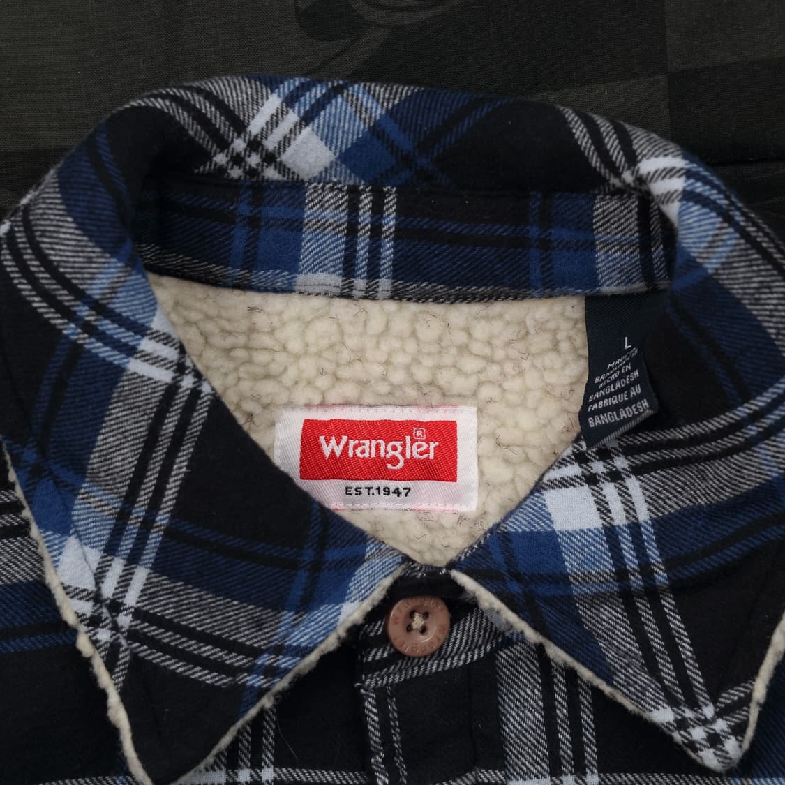 랭글러 플란넬 누빔 자켓 우먼스 L B115 상품이미지3