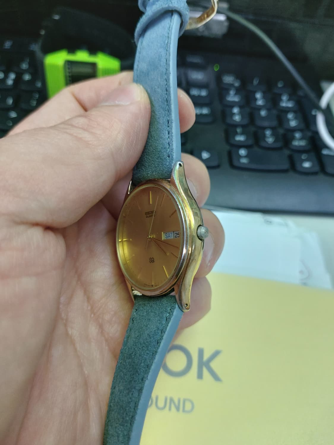 세이코 SQ 골드 데이데이트 남성 시계 상품이미지2