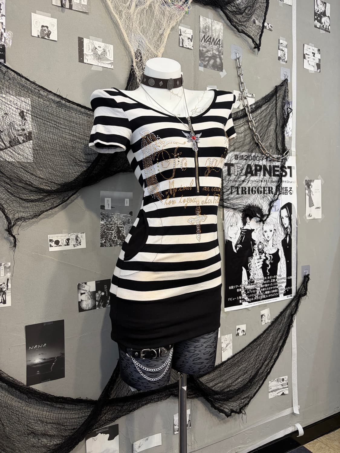 Onegyaru Stripe cubic angel one piece 상품이미지7