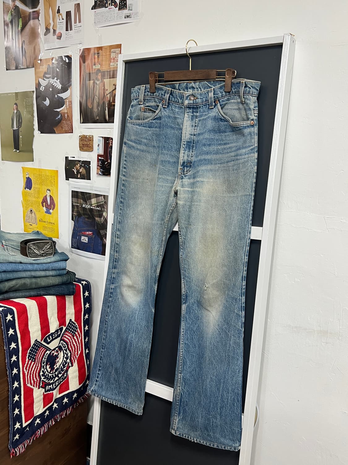 90s USA Levis 리바이스 517 오렌지탭 부츠컷 데님 팬츠 상품이미지9
