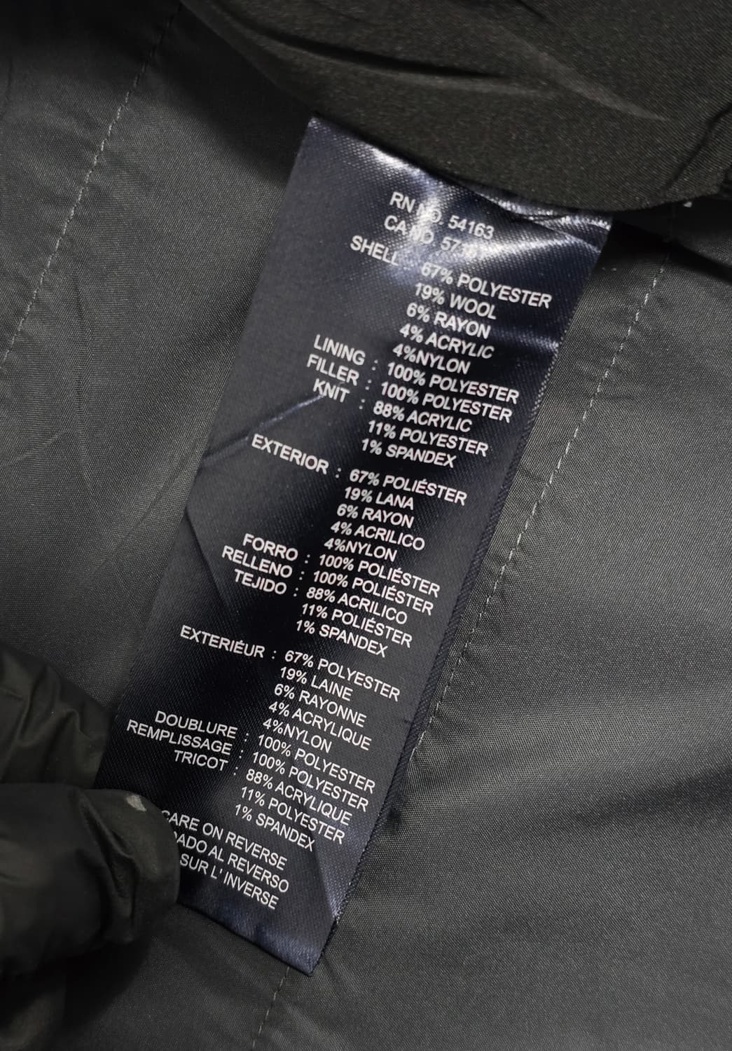 타미힐피거 블랙 울 블렌드 봄버 자켓 L사이즈 상품이미지9