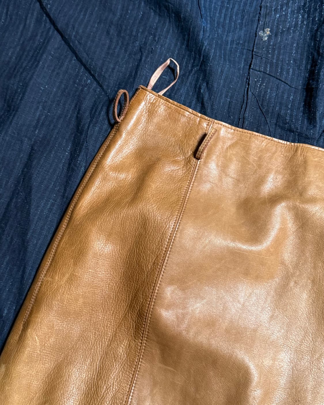 10‘s 폴로 랄프로렌 램스킨 A-라인 미디 스커트 4 상품이미지2