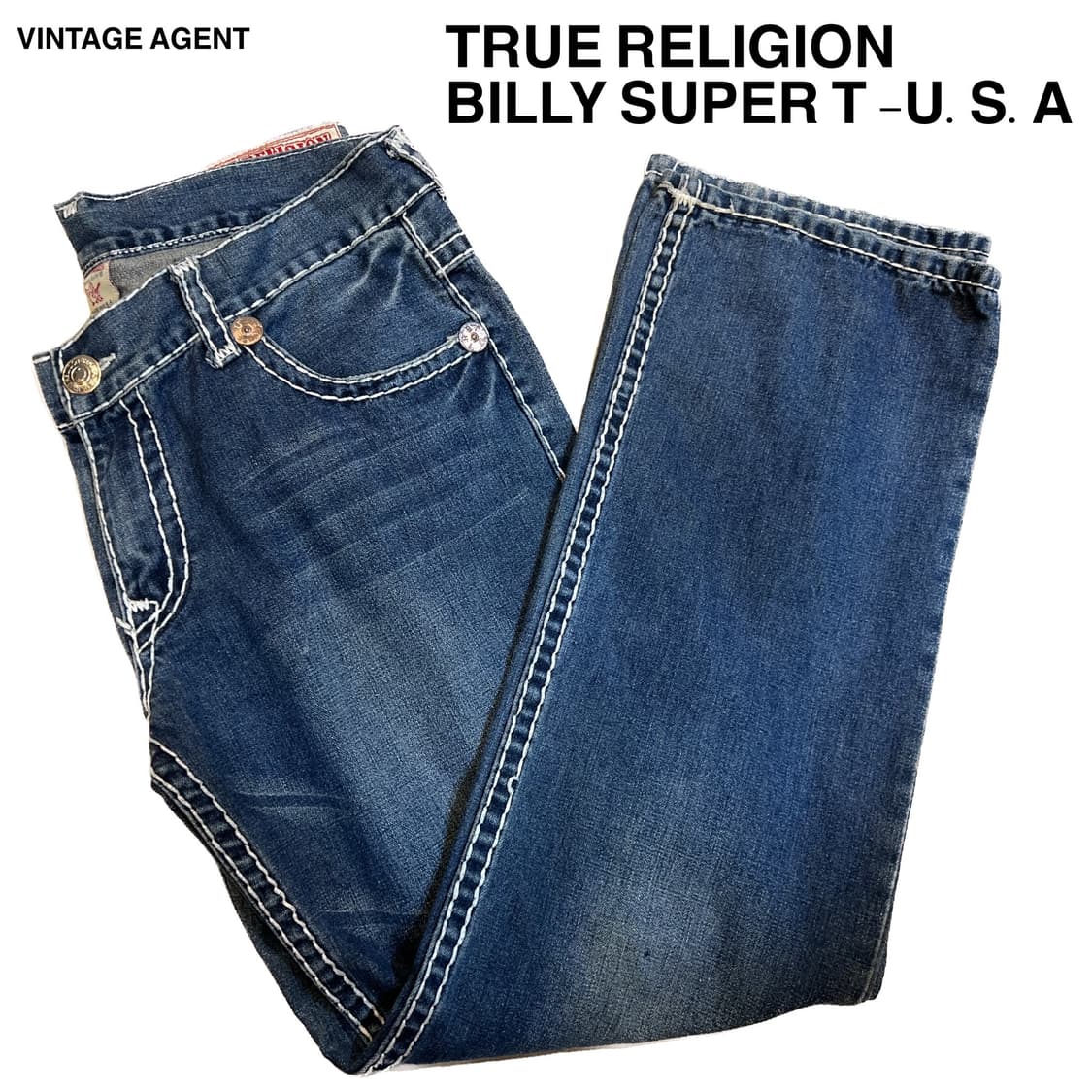 [38x33]트루릴리젼 USA 빌리슈퍼 데님 진 상품이미지2