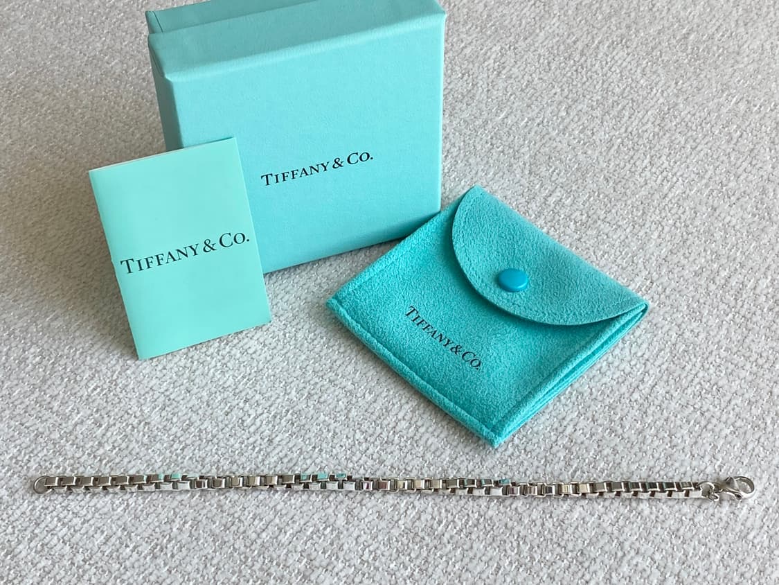 티파니 실버 베네치안 팔찌 18.5CM 남녀공용 상품이미지7