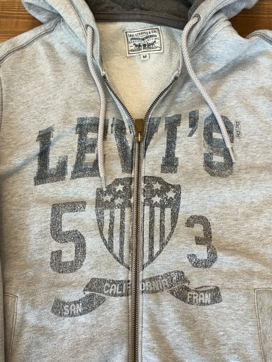 리바이스 그레이 후드집업 상품이미지5