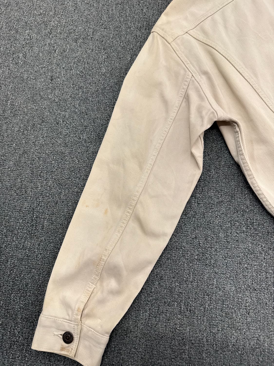 OS)슈가케인 빈티지 아이보리 3st 데님자켓 상품이미지9