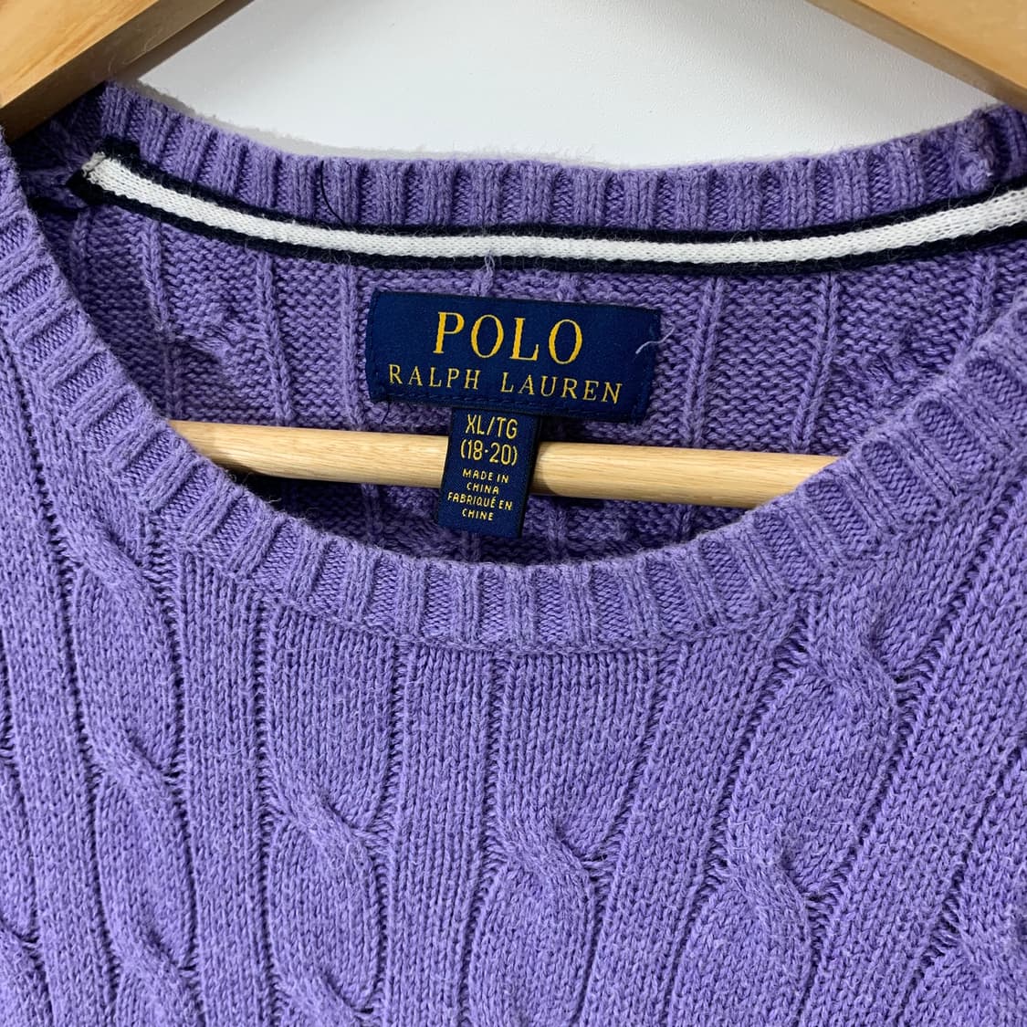 폴로 보이즈 우먼스 케이블 라운드 니트 상품이미지3