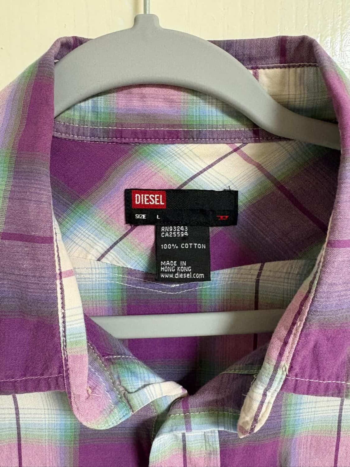 2006 S/S Diesel 체크 유틸리티 반팔 셔츠 상품이미지4