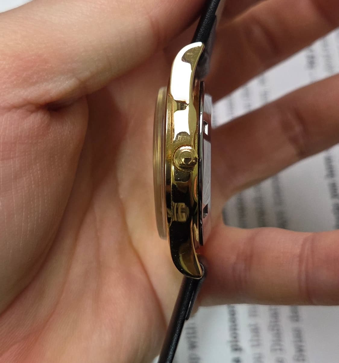 빈티지 오메가 제네브 올금장 오리지널 샴골판 데이데이트 오토매틱 상품이미지5