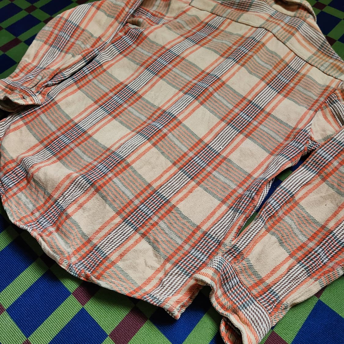 70s Big Mac 제이씨페니 체크 플란넬 워크셔츠 상품이미지7