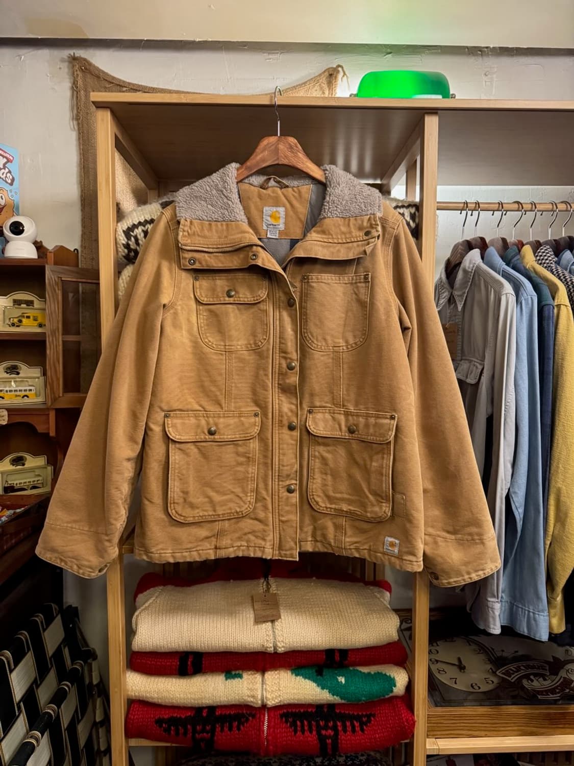 칼하트 셰르파 빈티지 머스타드자켓 상품이미지1