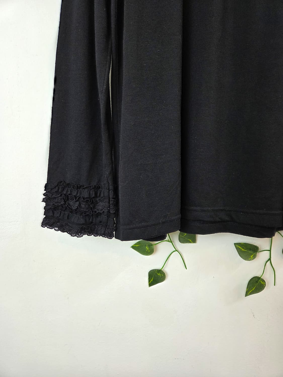 레이스 포인트 목폴라 슬리브 [빅사이즈] 상품이미지3