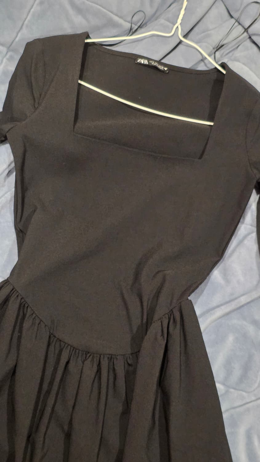 자라 블랙 긴팔 미니 원피스 S 상품이미지2