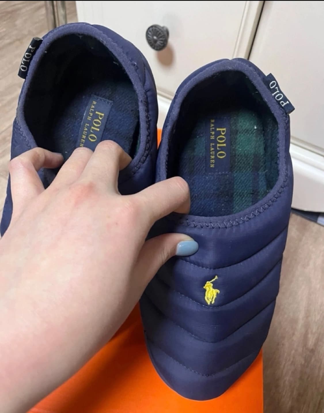 폴로 polo 패딩 슈즈 신발 250 네이비 상품이미지3