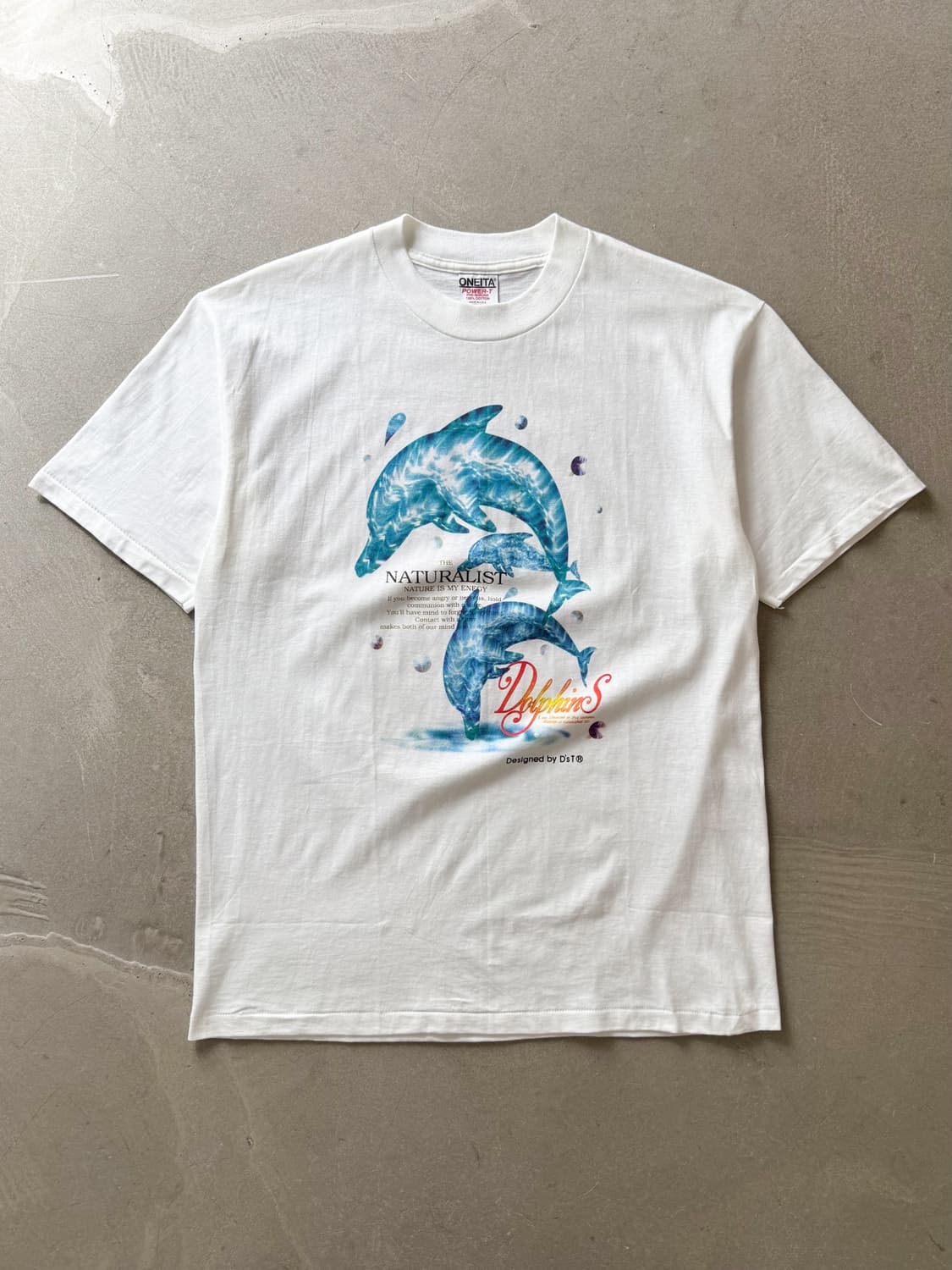 90s ONEITA Dolphins Nature Graphic Tee 상품이미지1