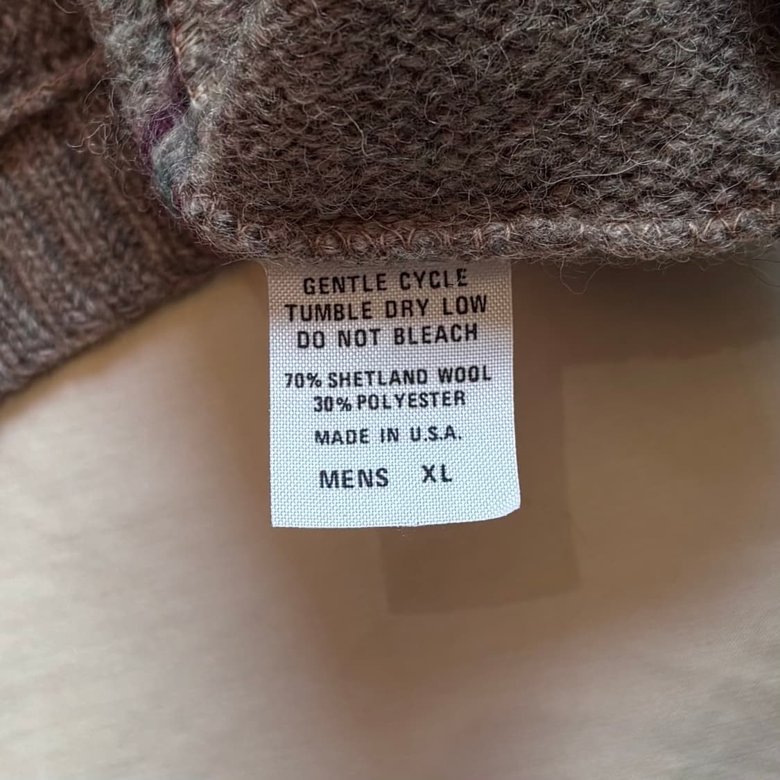 [107-110] 80s USA 페어아일 셰틀랜드 울 니트 베스트 상품이미지4