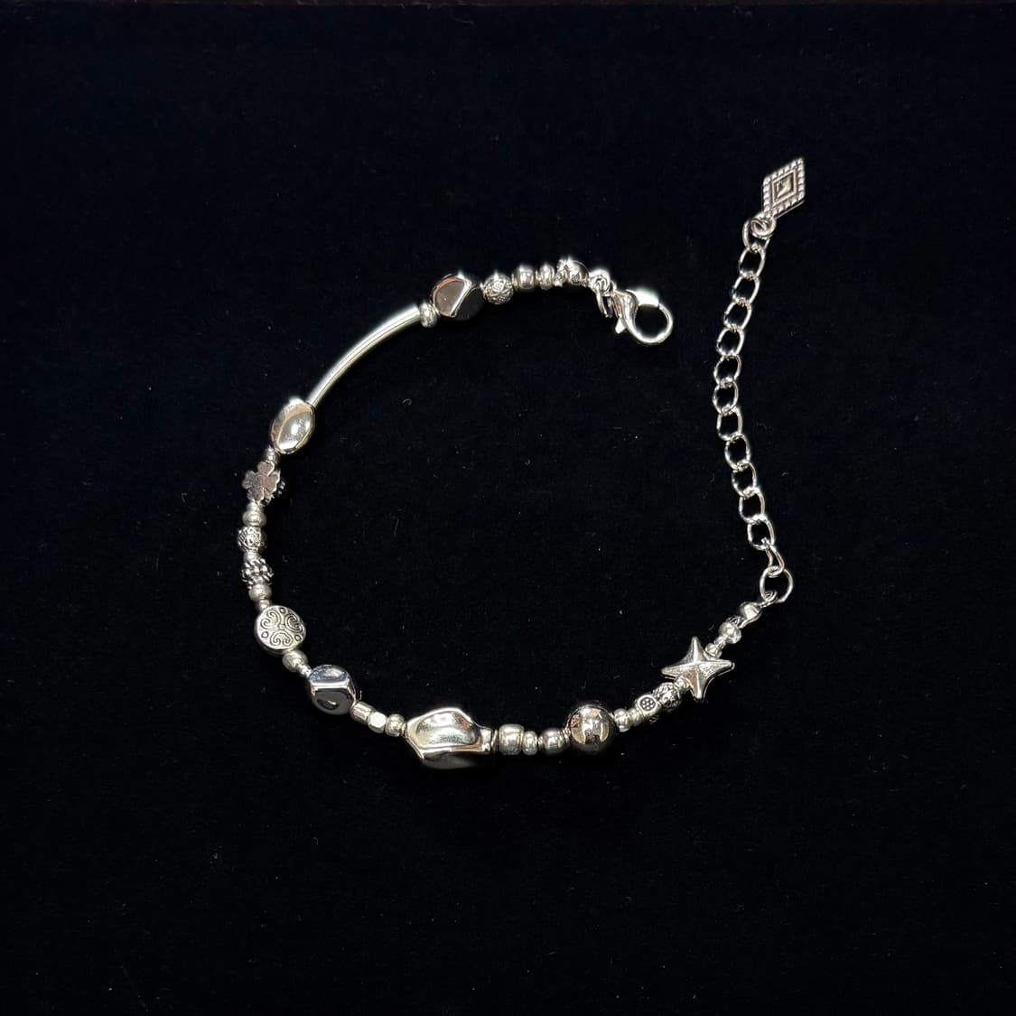 핸드메이드 비즈 팔찌 Silver 031 상품이미지4