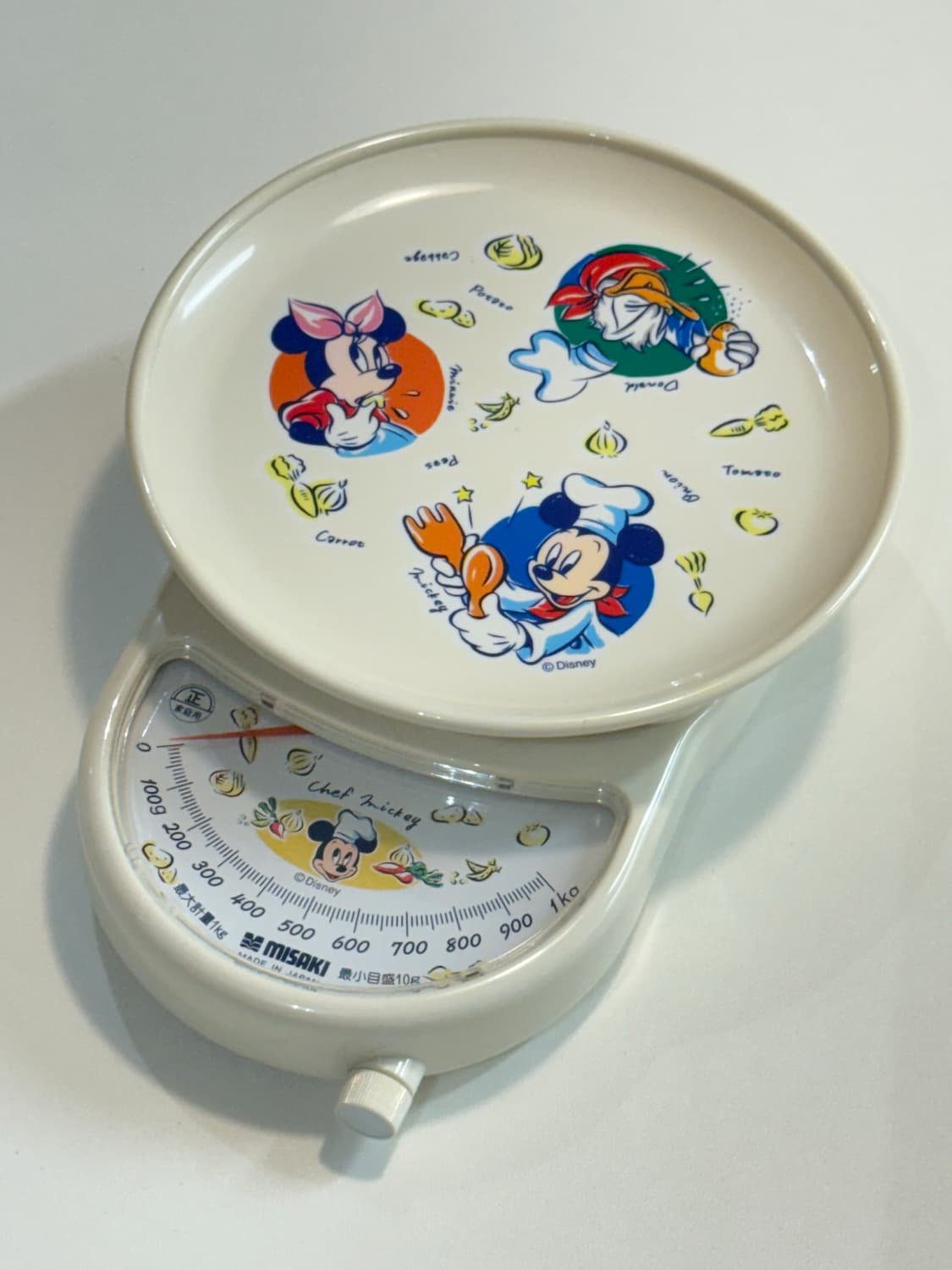 빈티지 디즈니 요리사미키 셰프미키 계량기 저울 정품 상품이미지2