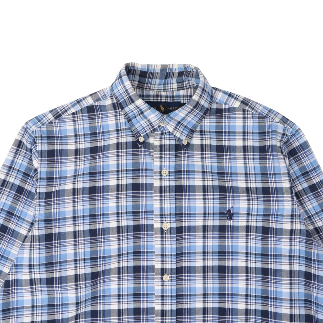 폴로 랄프로렌 옥스포드 블루 체크 클래식핏 셔츠 상품이미지2