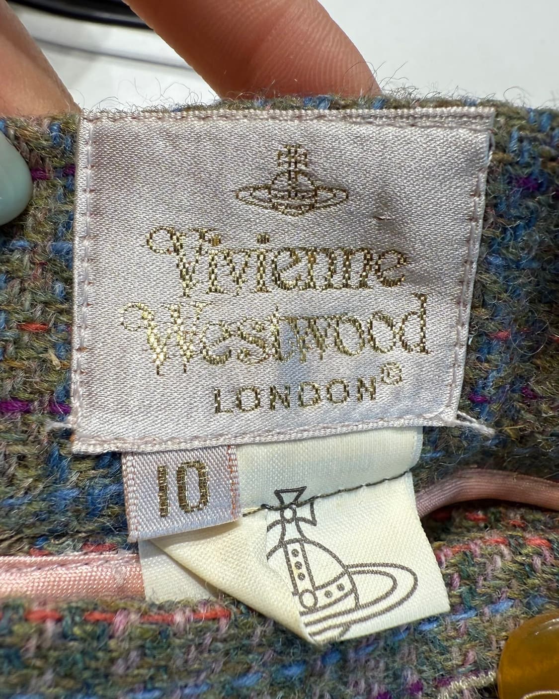 비비안웨스트우드 멀티컬러 체크 울 미니스커트  상품이미지8