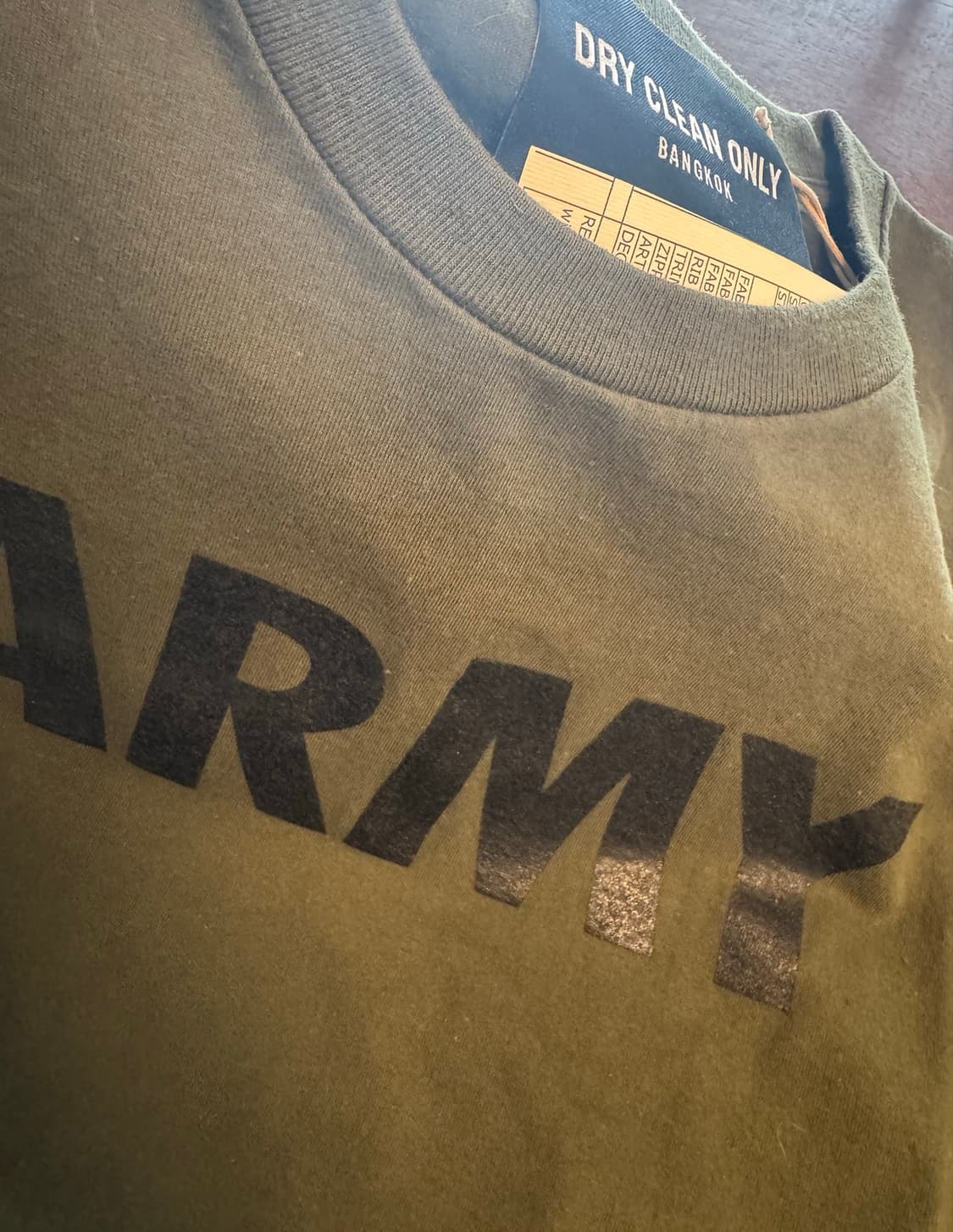 넘버프로젝트 헤드투토 드라이클린온리 카키 아미로고 레이스 셔츠 상품이미지2