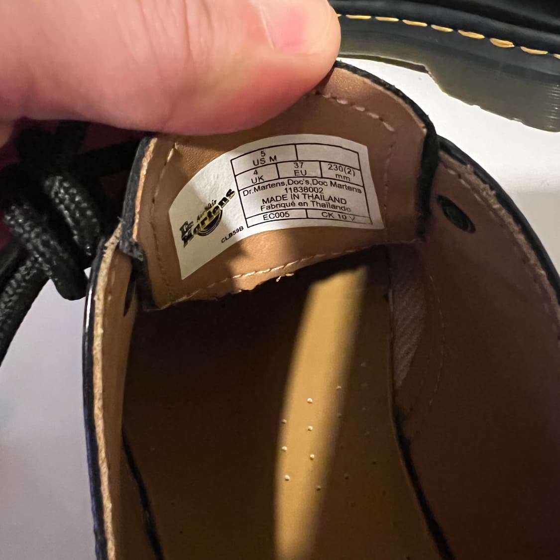 닥터마틴 1461 3홀 스무스 블랙 상품이미지5