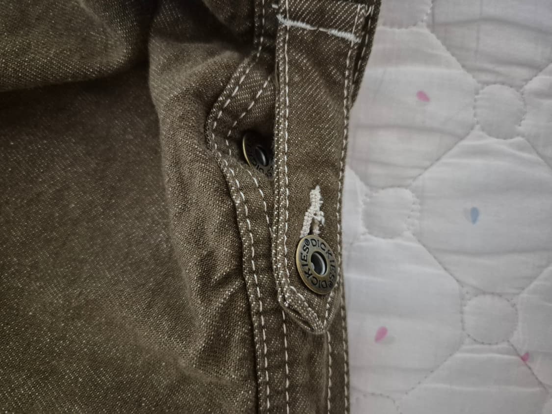 디키즈 플란넬 라이닝 브라운 데님 워크자켓 L 상품이미지7