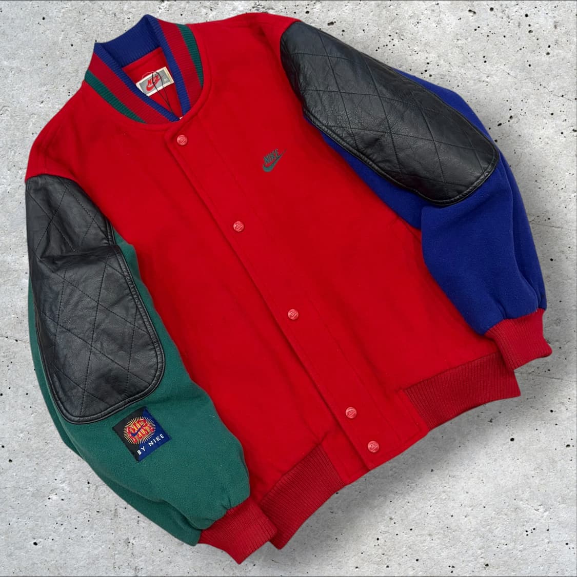 [95] 90s 나이키 올드스쿨 소가죽 스타디움 바시티 자켓 D482 상품이미지2