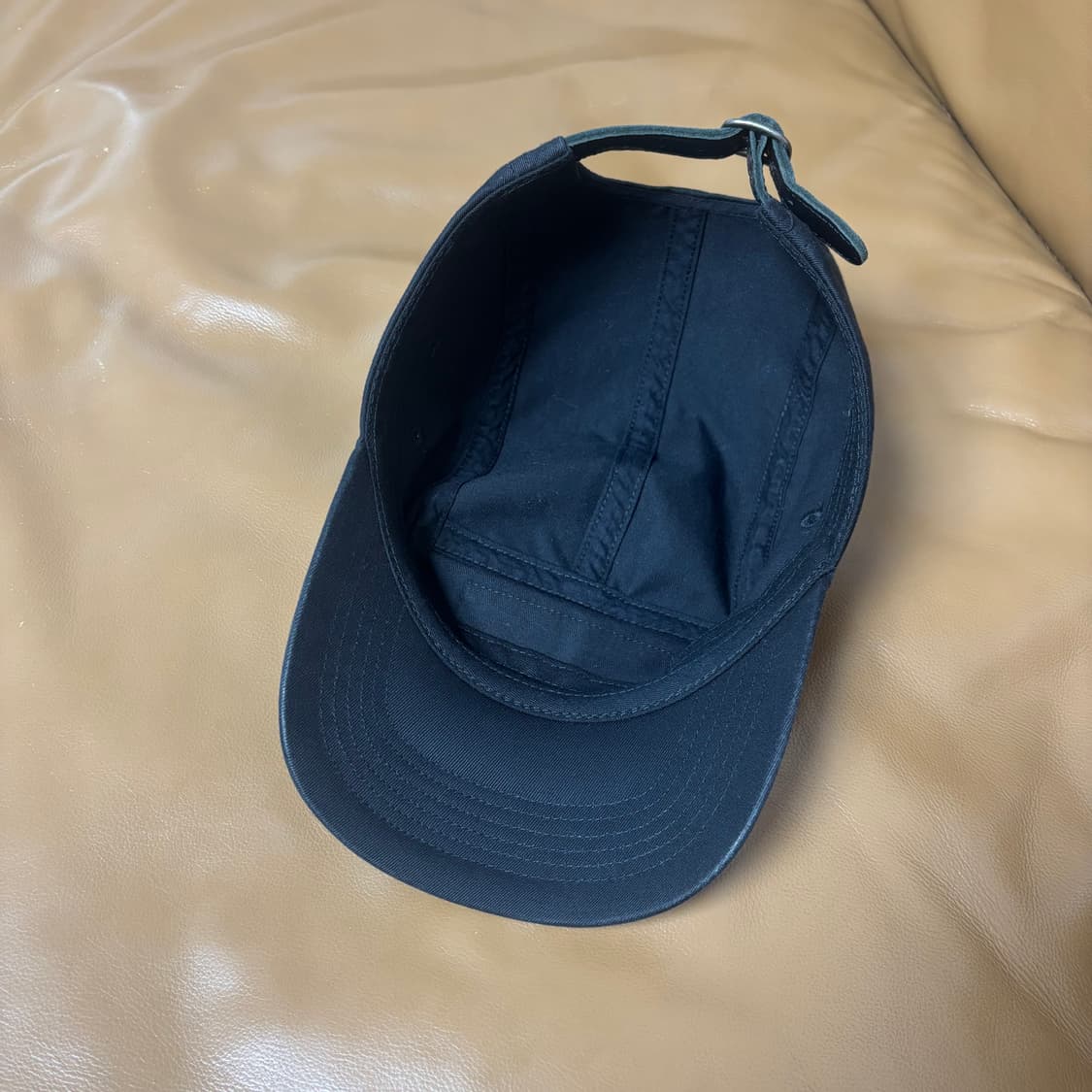 슈프림 캠프캡 모자 박스로고 워시드 블랙 상품이미지6