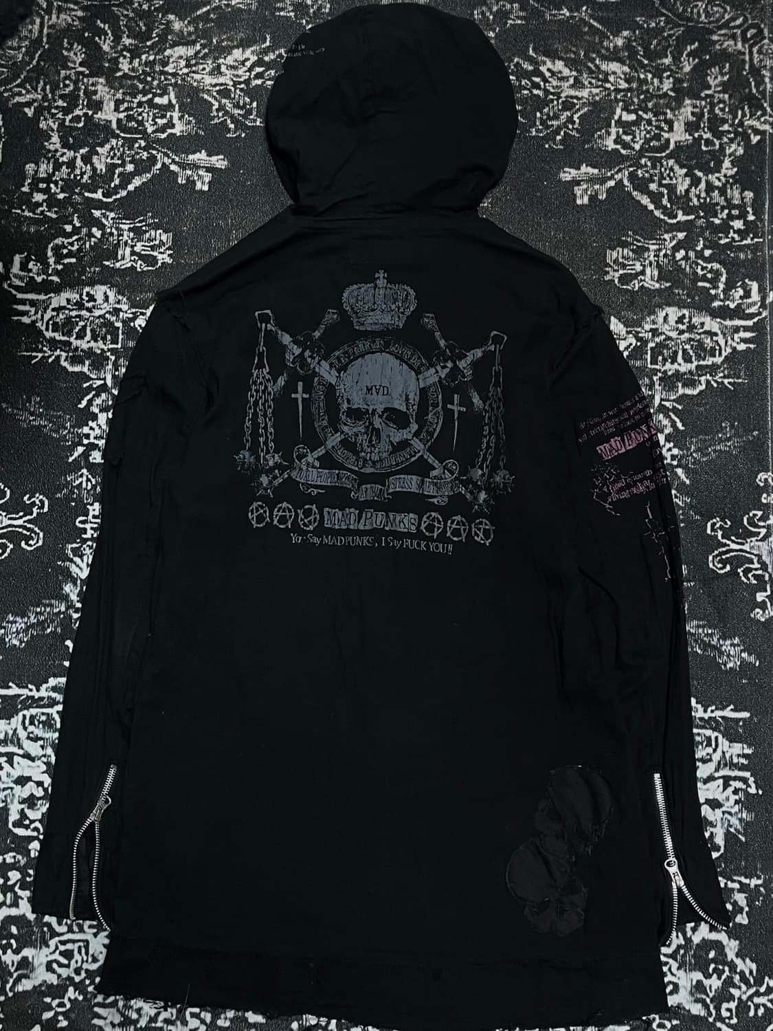 Mad Punk chain hooded zip-up L 상품이미지7