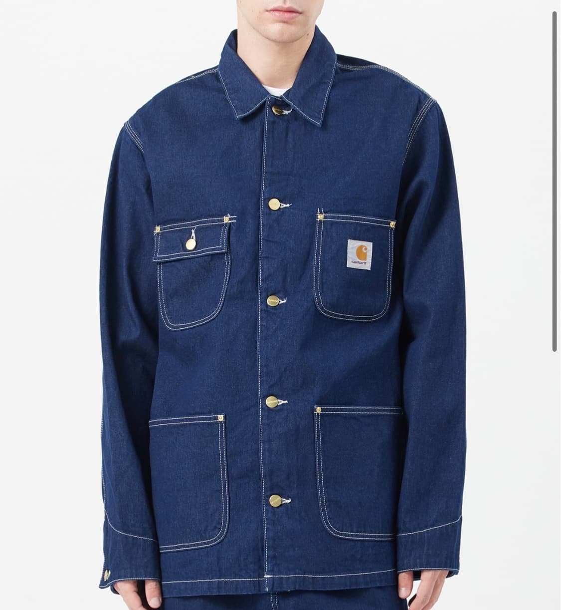 OG CHORE COAT BLUE ONE WASH 상품이미지3